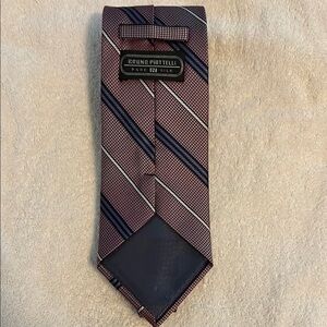 Piattelli Brown and Blue Striped Tie